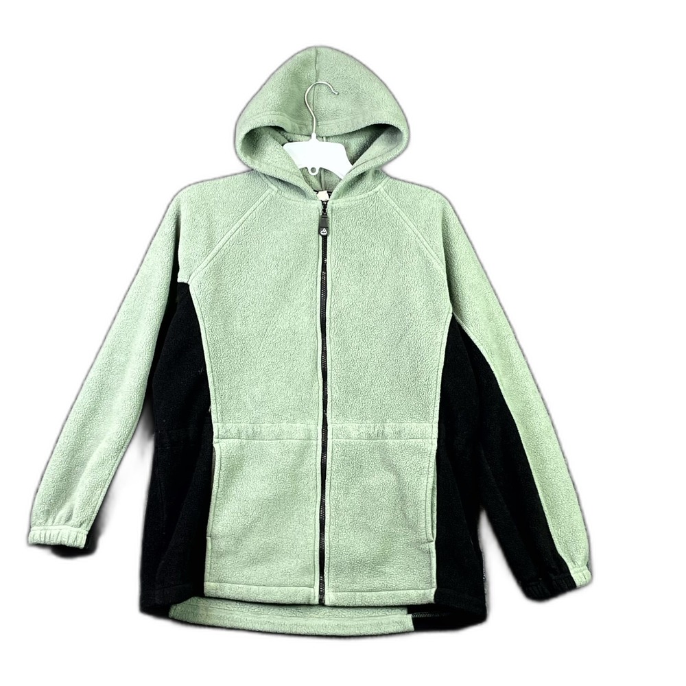 Vintage Avalanche Performance Fleece Jacket Womens Large Hooded Full Zip Camping